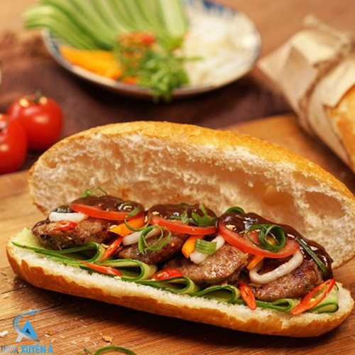 Hình ảnh bánh mì thịt nướng