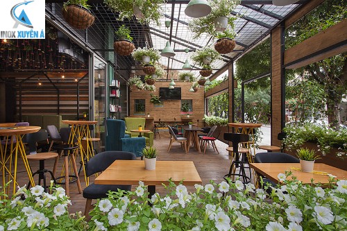 Phong cách thiết kế quán cafe sân vườn nhỏ